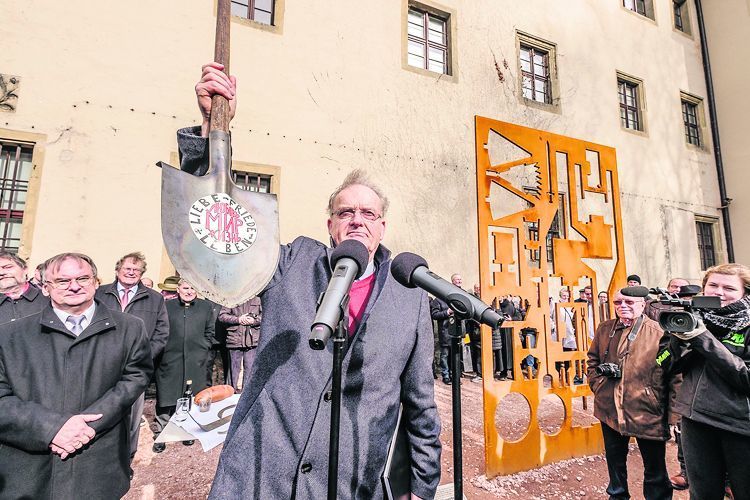 Friedrich Schorlemmer bei der Einweihung des Denkmals