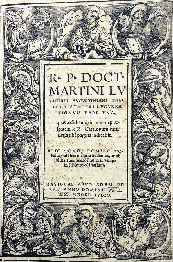 Der Baseler Verleger Adam Petri veröffentlichte 1520 diesen Band.