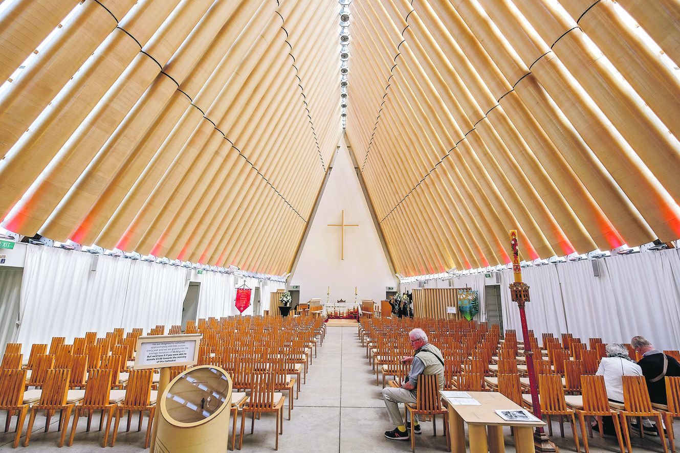 Übergangslösung: Die Pappkirche von Christchurch