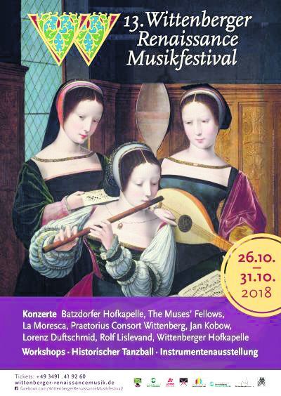Der Vorverkauf hat begonnen für das 13. Wittenberger Renaissance Musikfestival Ende Oktober.