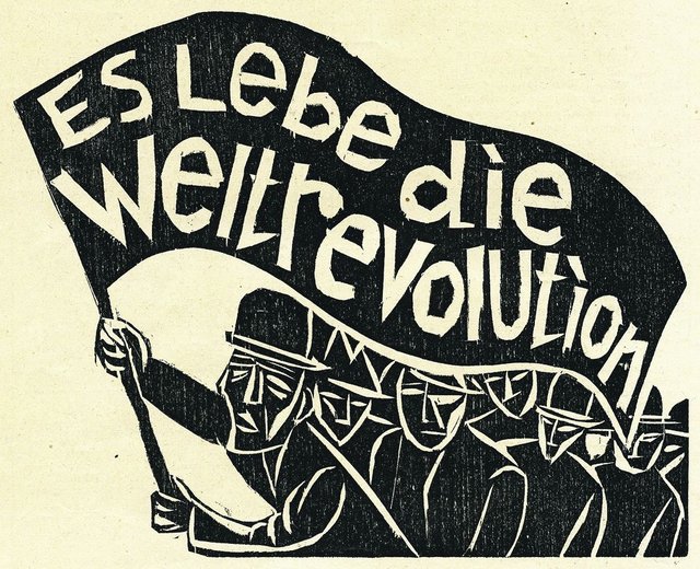 Conrad Felixmüller, Aufruf, Holzschnitt, 1920