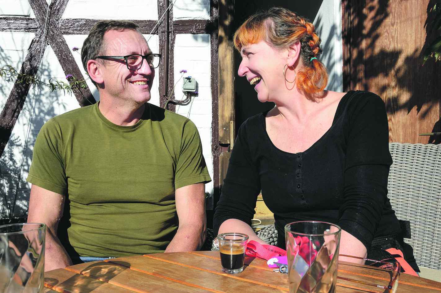 Freuen sich des Lebens: Ehepaar Alberti genießt die Zeit zu zweit. »Ohne Silkes Spende würde ich heute nicht mehr leben«, ist sich Uwe Alberti sicher.