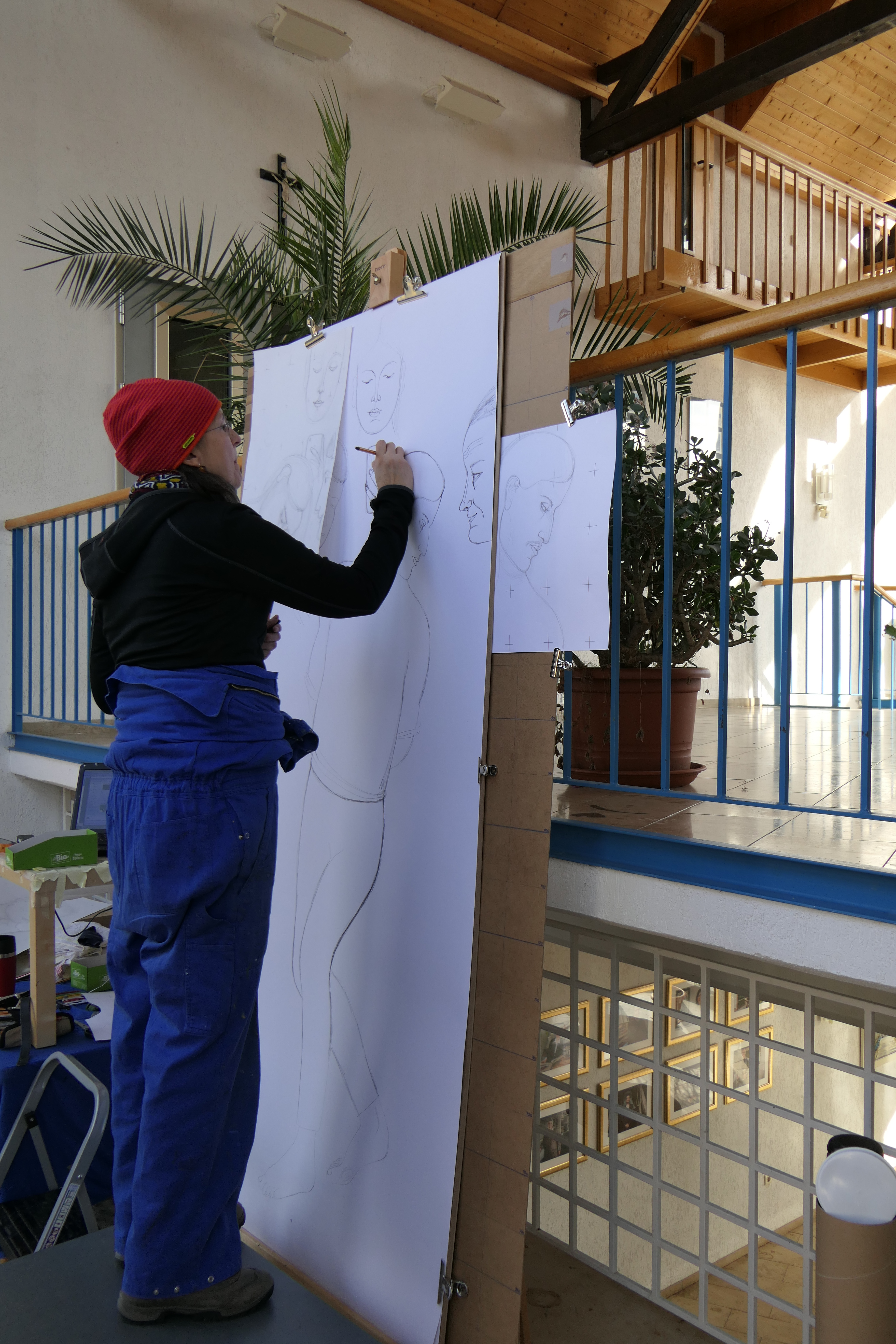 Simone Runge bei der Arbeit
