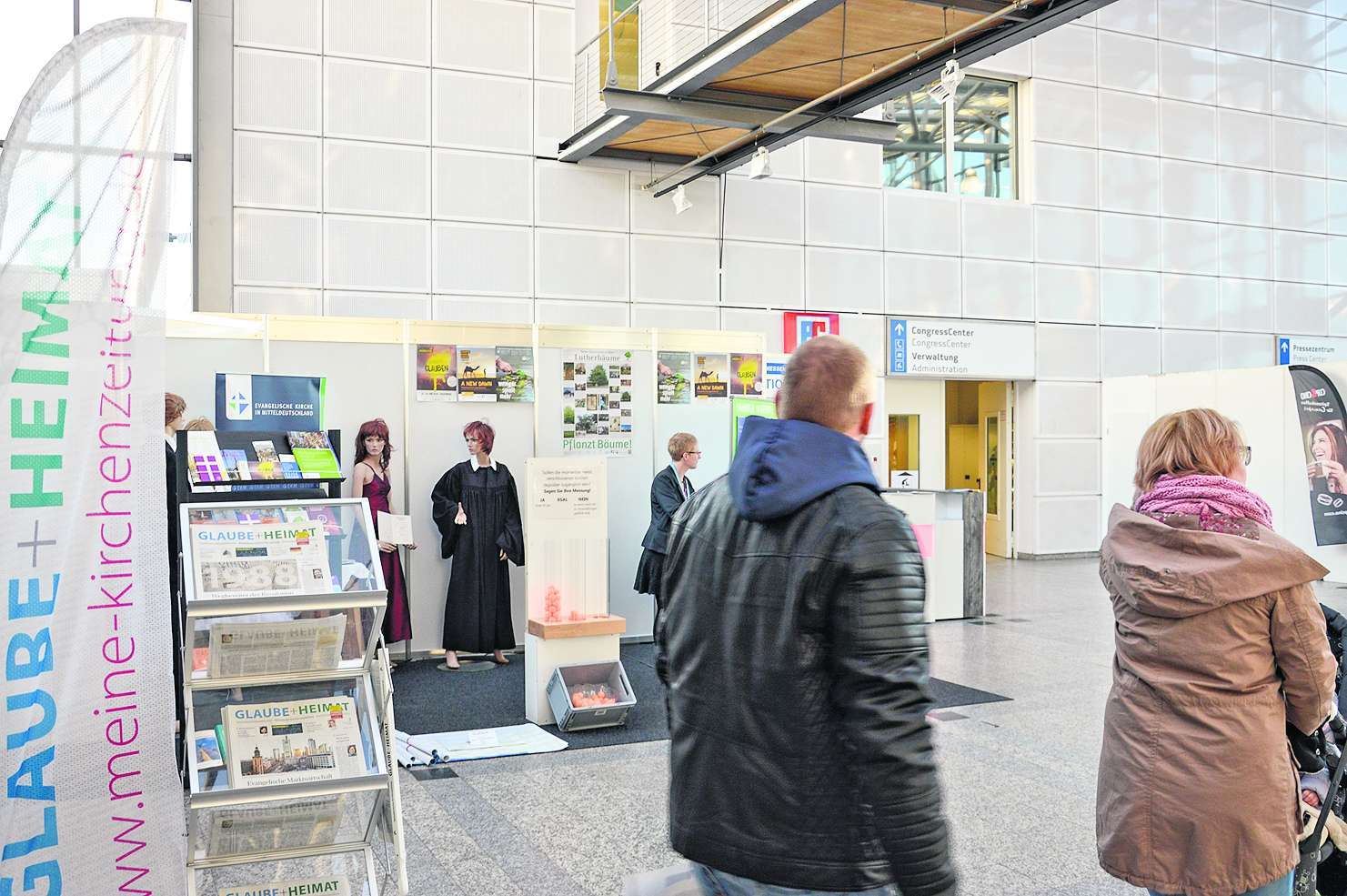 Kirche zeigt sich: Der Stand der EKM auf der Erfurter Messe 2018