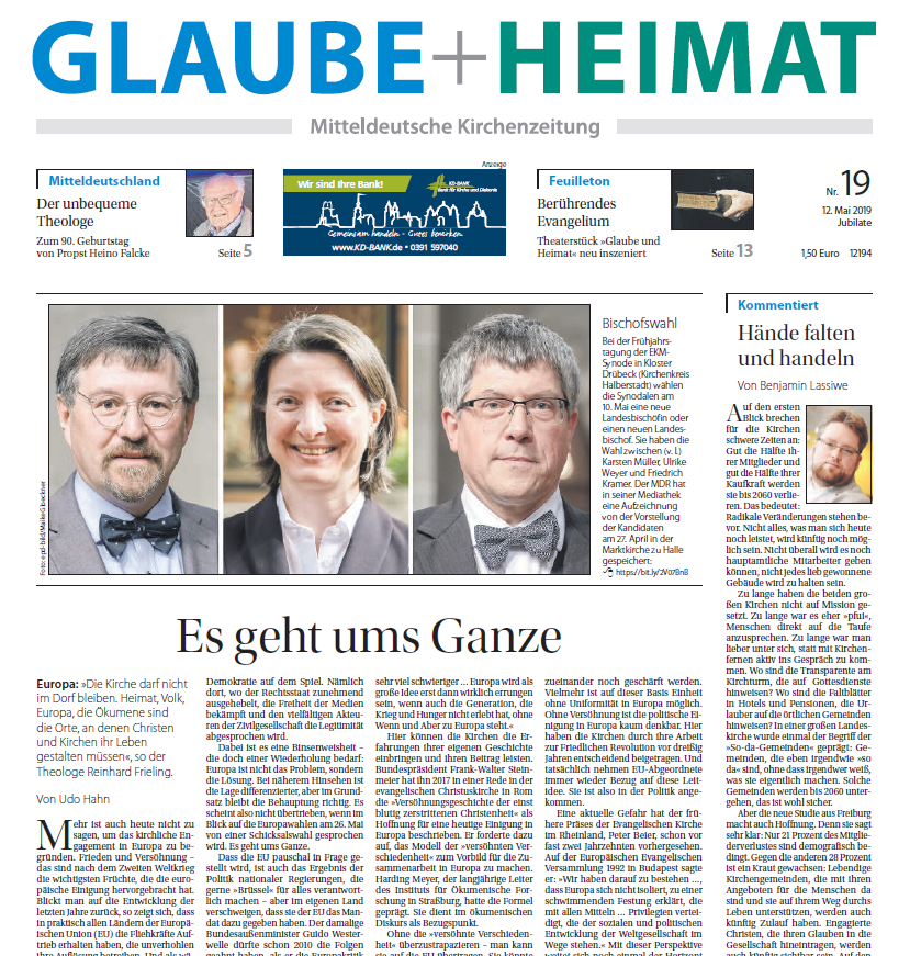 G+H Nr. 19 vom 12. Mai 2019 (Jubilate)