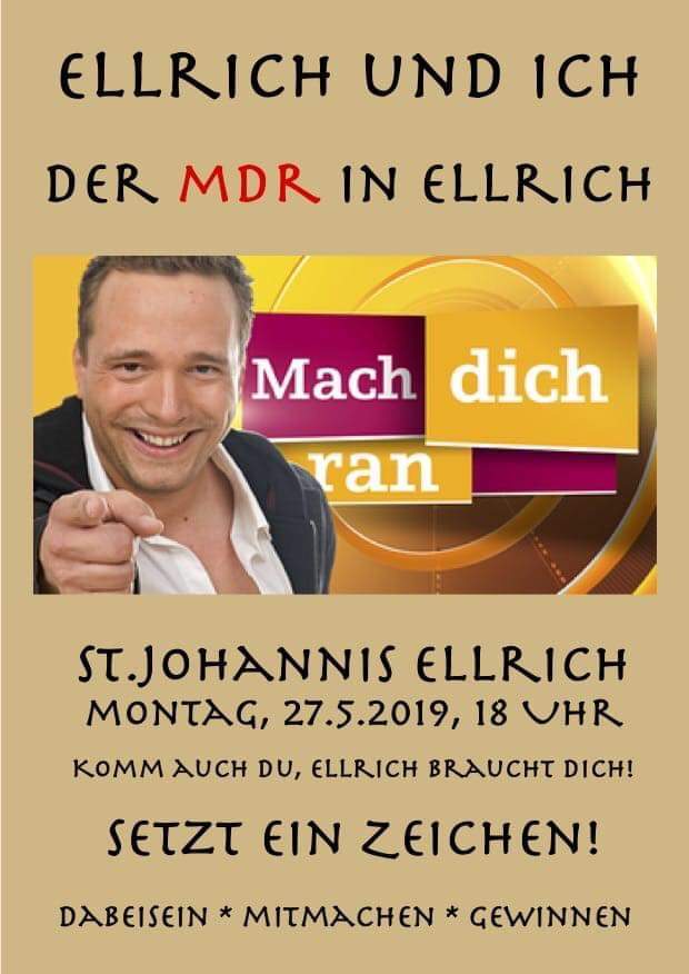 So wirbt man in Ellrich für den kommenden Montag