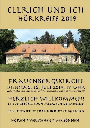Im Rahmen des Querdenker-Projektes werden in Ellrich auch in diesem Jahr wieder Hörkreise mit dem Schweizer Künstler Jürg Montalta veranstaltet.