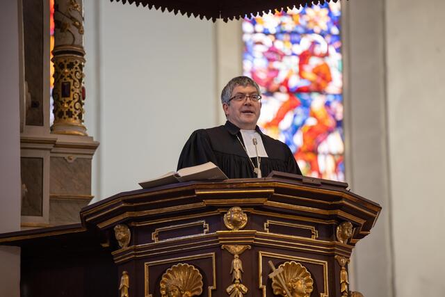 Die Predigt hielt Landesbischof Friedrich Kramer. | Foto: Paul-Philipp Braun 