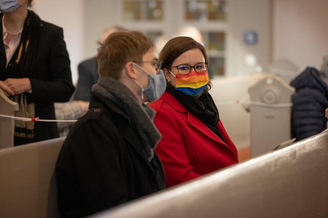 Zahlreiche Menschen nahmen an dem Jubiläumsgottesdienst teil. | Foto: Paul-Philipp Braun 