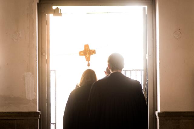 Szenen aus dem Gottesdienst. | Foto: Paul-Philipp Braun 