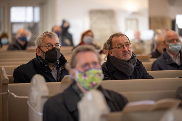 Kreissynoden-Präses Christian Herbst und Weimars Superintendent Henrich Herbst (re). | Foto: Paul-Philipp Braun 