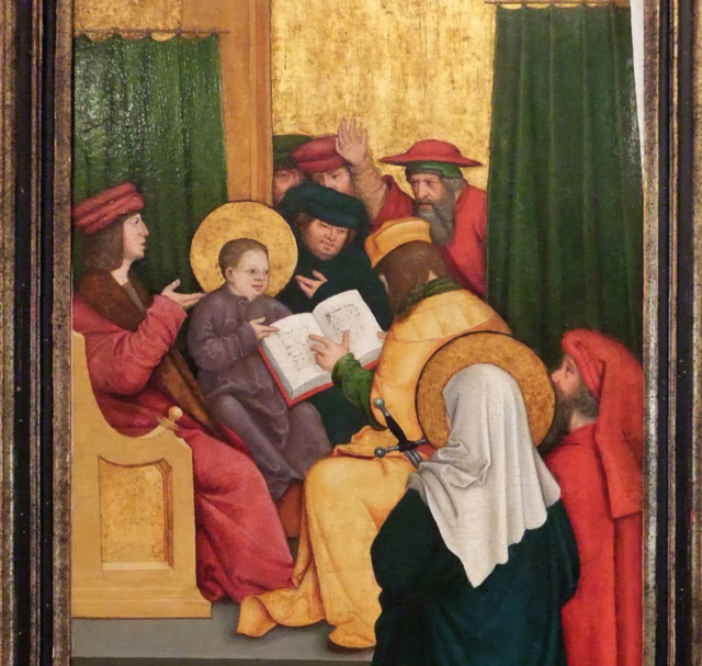 beachte die Handstellungen und Heiligenscheine