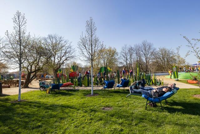 Verschiedene Spielplätze machen die Buga auch für kleine Gäste zu einem Erlebnis. | Foto: Paul-Philipp Braun 