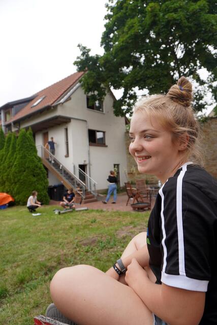 Luca aus Eilsleben findet den Abend mit dem Werwolf-Spiel besonders lustig. Ihr Zukunftsbild zeigt deutlich, dass sie später eine Familie haben und nach dem Studium als Tierärztin arbeiten möchte.