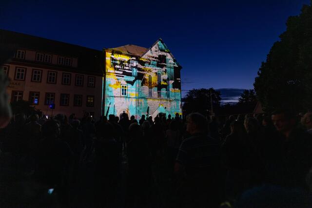 Die Illumination zog Menschen aus ganz Thüringen an. | Foto: Paul-Philipp Braun 