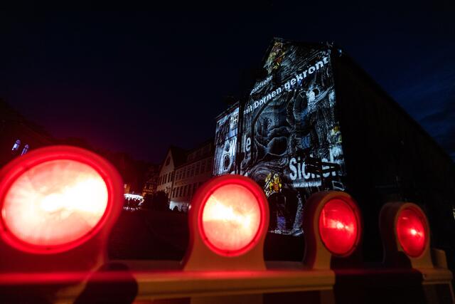 Der Platz vor der Predigerkirche war für das Spektakel gesperrt. | Foto: Paul-Philipp Braun 