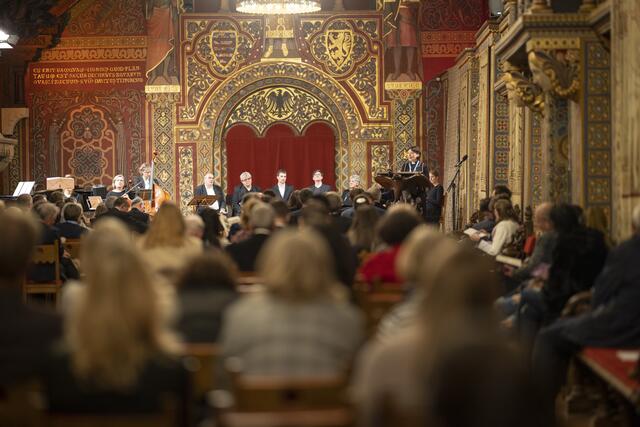 Festakt auf der Wartburg in Eisenach zum 75. Jubilaeum des Lutherischen Weltbundes (LWB) und seines Deutschen Nationalkomitees (DNK) | Foto: epd-bild / Paul-Philipp Braun
