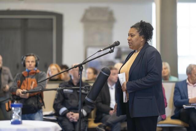 Justizministerin Doreen Denstädt ist auch für Migration und Flüchtlinge zuständig. | Foto: Paul-Philipp Braun 