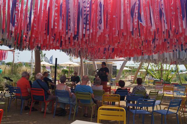 Martin Kohl (v.r.), Maria Nahm und Roland Brethauer gestalten die Mittagsandacht.