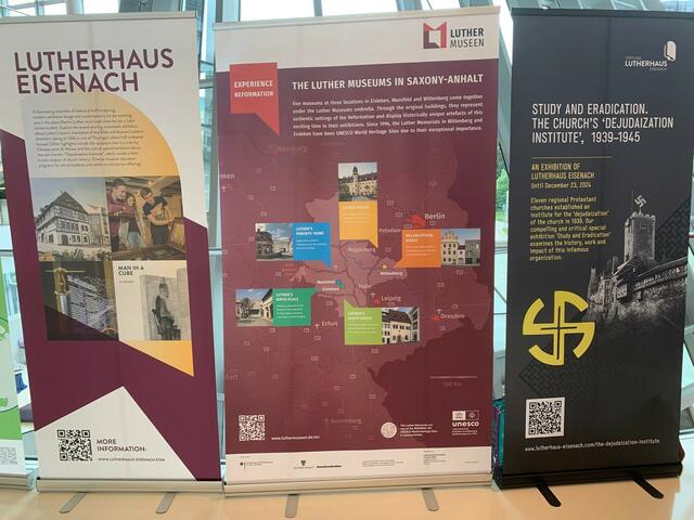 Die 13. LWB-Vollversammlung fand im ICE-Kongresszentrum in Krakau statt (Stand der mitteldeutschen Landeskirche). | Foto: Willi Wild