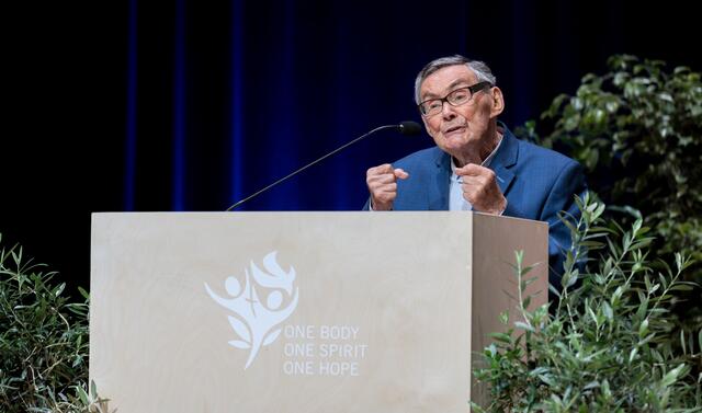 Holocaust-Überlebender Marian Turski | Foto: LWB/Albin Hillert