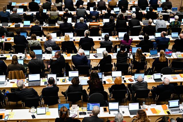 EKD-Synode im November 2023 in Ulm | Foto: epd-bild/Heike Lyding