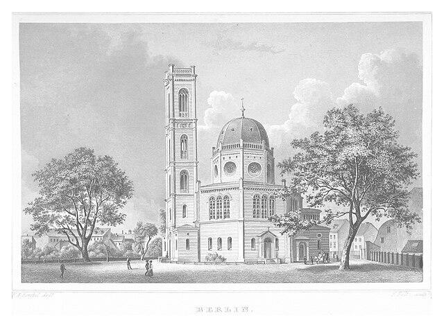 Die St. Markus-Kirche im Jahr 1852 | Foto: Lithografie von Johann Gabriel Friedrich Poppel. Gemeinfrei, CC0, https://commons.wikimedia.org/w/index.php?curid=36517942