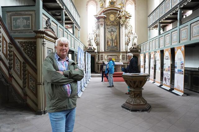 Klaus Strobel begrüßte die Gäste in der St.-Johannis-Kirche von Barby. | Foto: Kirchenkreis Egeln