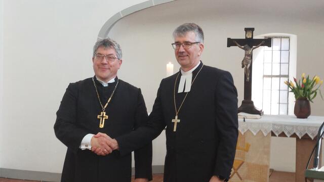 Friedrich Kramer und Matti Salomäki  | Foto: EKM/Tobias Schüfer