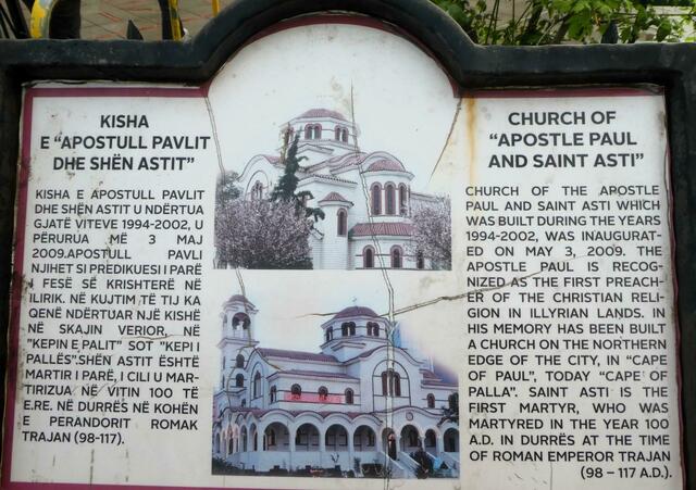 Kirche des Apostels Paulus und der Heiligen Asti in Durrës | Foto: Heinrich Ripke