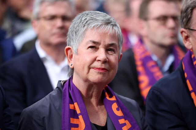 Irme Stetter-Karp, Präsidentin des Zentralkomitees der deutschen Katholiken, beim Eröffnungsgottesdienst | Foto: Foto: epd-bild/Paul-Philipp Braun