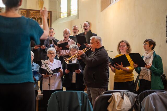 Chöre der Kantoreien Artern-Wiehe, Bad Frankenhausen-Oldisleben und Posaunenchor Oldisleben | Foto: Ono Petermann