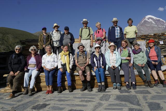 Die Reisegruppe am Kazbek | Foto: André Poppowitsch