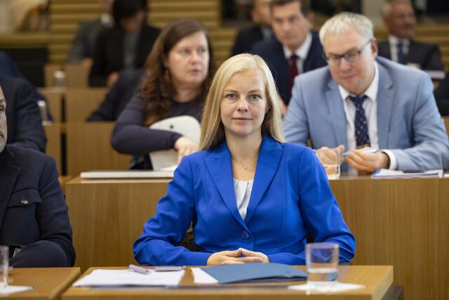Die Abgeordnete Wiebke Muhsal wurde von der AfD als Landtagspräsidentin vorgschlagen. | Foto: Paul-Philipp Braun 