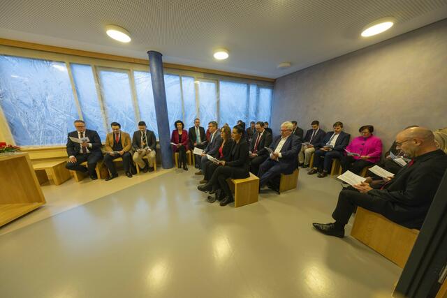 Gut gefüllt war der Andachtsraum im Thüringer Landtag. | Foto: Paul-Philipp Braun 