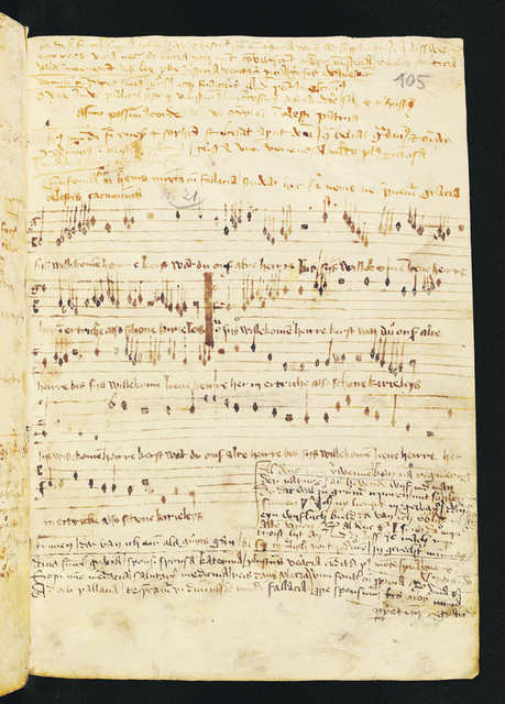 Aufbewahrt in Erfurt: Vermutlich im Jahr 1394 wurden Text und Noten in der "Amploniana" aufgeschrieben. | Foto: Bibliothek der Universität Erfurt