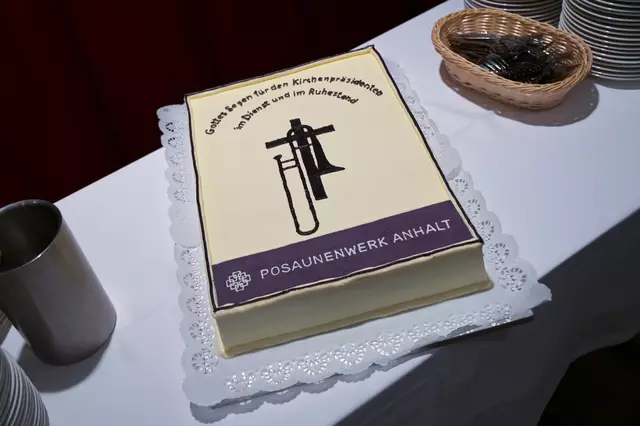 Süße Grüße kamen vom Posaunenwerk der Landeskirche Anhalts. | Foto: Heiko Rebsch