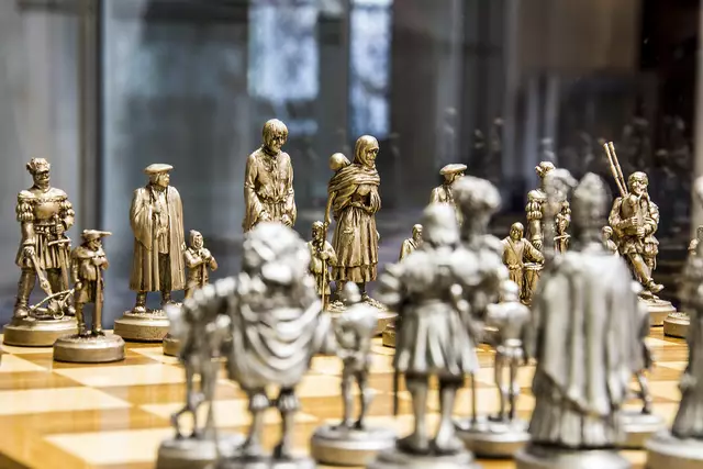 Bauernkriegsschachspiel (Doug Miller): Thüringen war Schauplatz eines entscheidenden Wendepunktes des Aufruhrs. Die Landesausstellung „freiheyt 1525“, die am 26. April eröffnet, lässt die Ereignisse an den historischen Orten in Mühlhausen und Bad Frankenhausen lebendig werden. | Foto: Alexander Hartleib/Mühlhäuser Museen