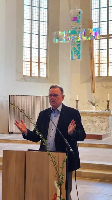 Grußwort des Schirmherren Bodo Ramelow - Bundestagsvizepräsident. | Foto: Regina Englert