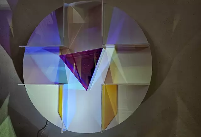 Trinitatiskreuz - kinetisches Objekt - in der St.-Trinitatis-Kirche in Sondershausen. | Foto: Regina Englert