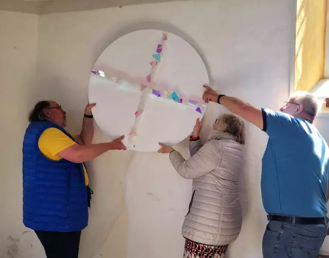 Lichtscheibe in Trebra. | Foto: Sabine Wegner