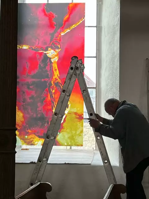 Installation in Mackenrode. | Foto: Sabine Wegner