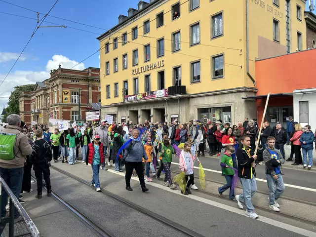Auch die Evangelische Grundschule Gotha beteiligt sich am Umzug. | Foto: Willi Wild