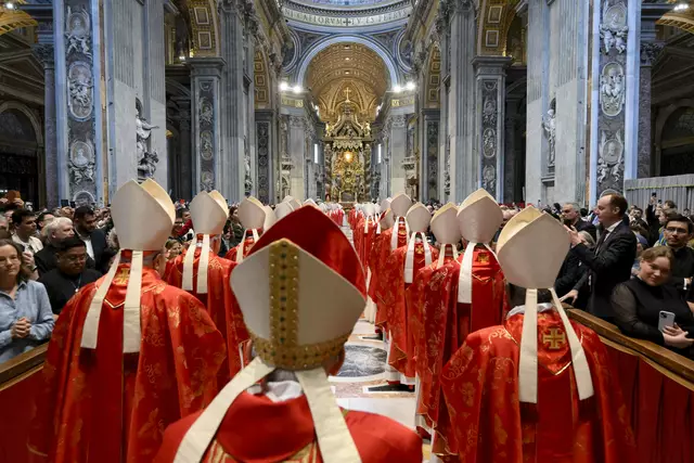 Mit einer Messe im Petersdom ist am Mittwochvormittag (07.05.2025) in Rom das Konklave zur Wahl des 267. Papstes eröffnet worden.  | Foto: epd-bild/Vatikan Media/Ag.Siciliani
