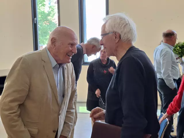 Heino Falcke (l.) im Gespräch | Foto: Ines Rein-Brandenburg