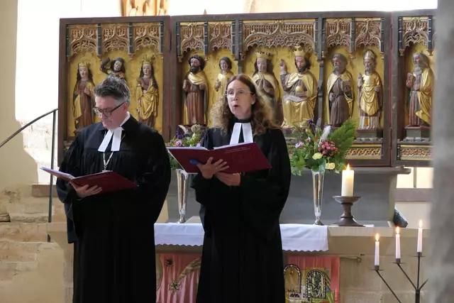 Tobias Schüfer und Friederike Spengler | Foto: EKM/Solveig Grahl