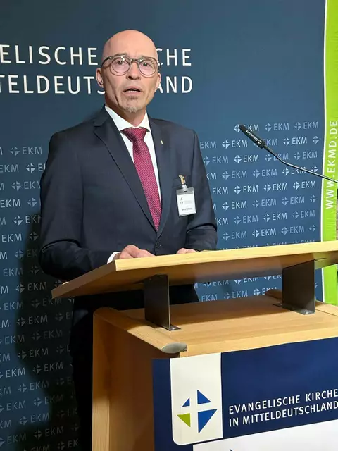 Micha Hofmann, aktuell als Amtsleiter des Kreiskirchenamtes im Kirchenkreis Mühlhausen der Landeskirche | Foto: Willi Wild