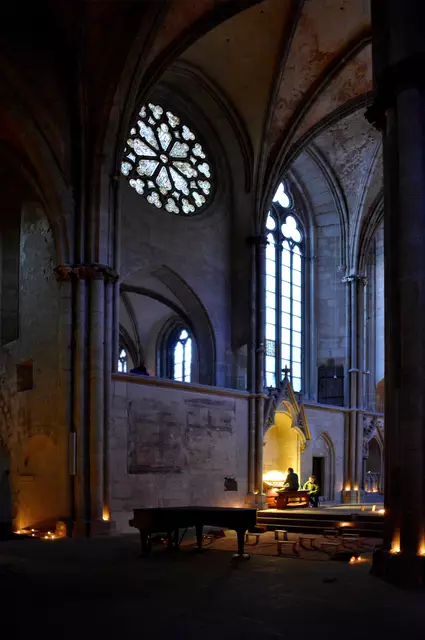 Orgelspieltisch der elektronischen Kirchenorgel in der Klosterkirche Schulpforte | Foto: Fotos: Landesschule Pforta - M. Haase / Photo-Tempel, Naumburg
