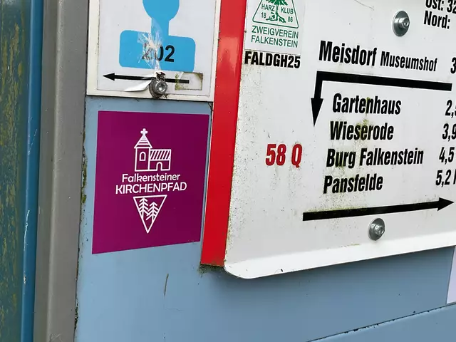 Wanderweg-Schild am Landschaftspark Degenershausen | Foto: Ev. Kirchenkreis Egeln