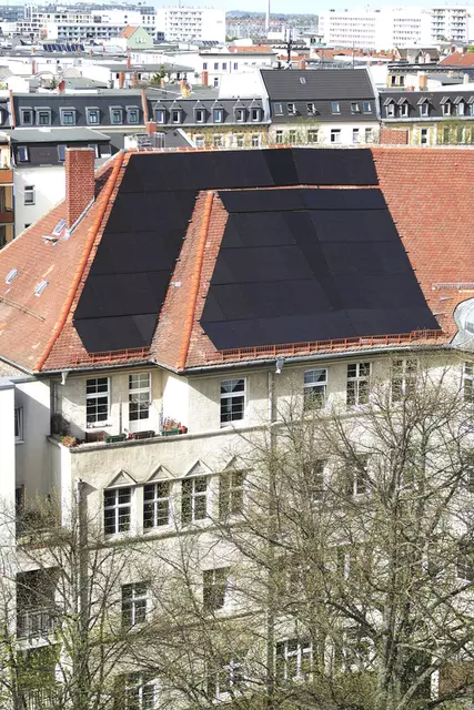Die Solaranlage ist nach Süden ausgerichtet. | Foto: Foto: Martin Ehrhardt